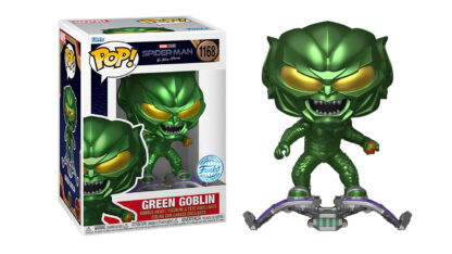 funko marvel spider man no way home green goblin con bomba calabaza