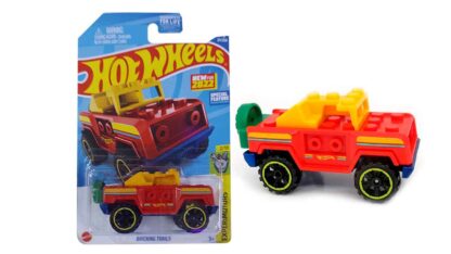 hot wheels bricking-trails-red-experimotors