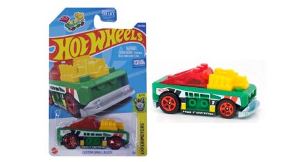 hot wheels custom-small-block-green-experimotors