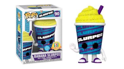 funko pop slurpee-7-eleven-banana-slurpee-glitter