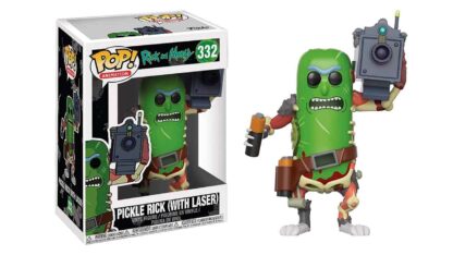funko pop rick-y-morty-pickle-rick-with-laser