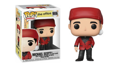 funko pop the office michael scott as classy santa