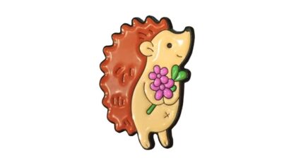 pin hedgehog-with-flowers