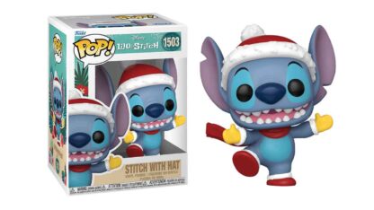 funko pop disney-lilo-y-stitch-christmas-stitch-with-hat