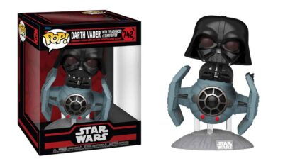 funko pop star-wars-dark-side-darth-vader-with-tie-advanced-x1-starfighter