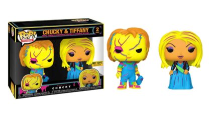 funko pop bride-of-chucky-blacklight-chucky-and-tiffany