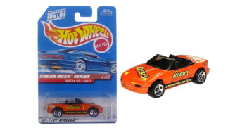 hot wheels mazda-mx-5-miata-orange-reeses-sugar-rush-series