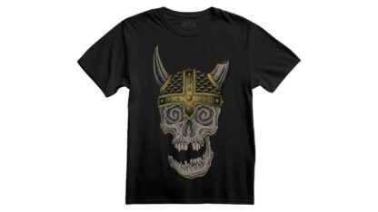 playera Viking Skeleton de Ritual Clothing con calavera de vikingo