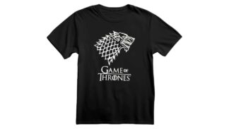 Playera Game of Thrones Casa Stark con logo de lobo huargo