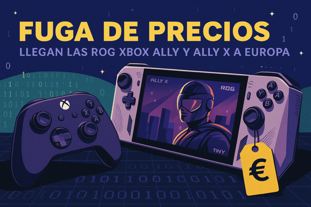 Foto filtrada del diseño del ROG Ally X con detalles de precio anticipados